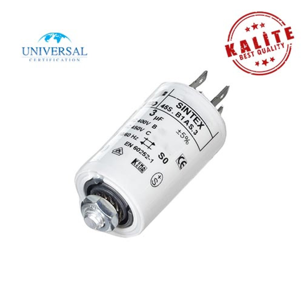 3 µF ( mF ) Bulaşık Makinesi Kondansatörü 