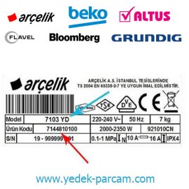 Beko Çamaşır Makinesi Emniyet Kilidi 2704830300