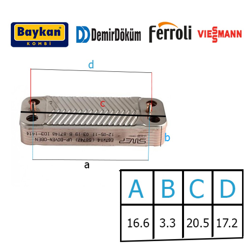 Ferroli Kombi Eşanjör