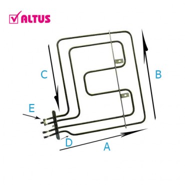 Altus Ankastre Alt Üst Fırın Rezistansı