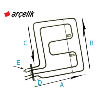 Arçelik Ankastre Alt Üst Fırın Rezistansı
