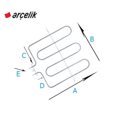 Arçelik Alt Üst Fırın Rezistansı