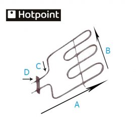 Hotpoint Alt Fırın Rezistansı